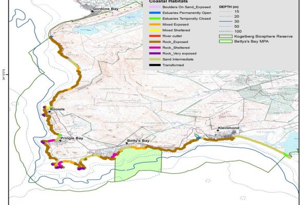 Development of marine and coastal spatial plans and socio-economic assessments for the Kogelberg Biosphere Reserve and Garden Route Initiative. 