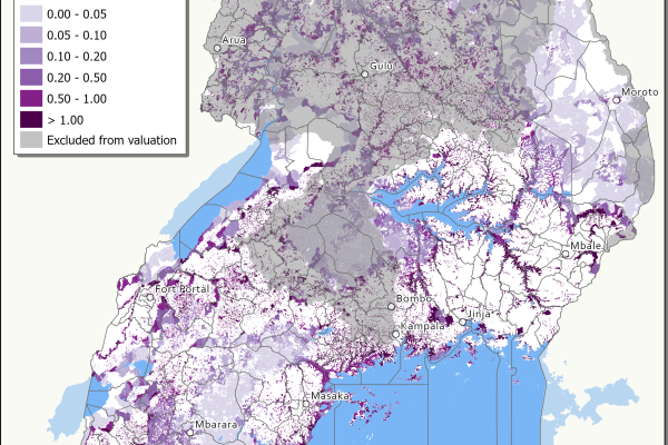 Phosphorus retention map